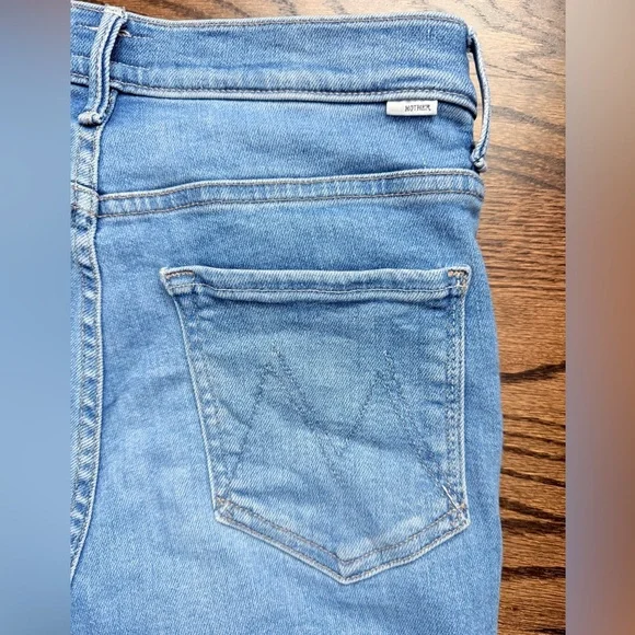 MOTHER - The Insider Crop Step Fray - Out of the Blue - size 28 - Picture 7 of 8